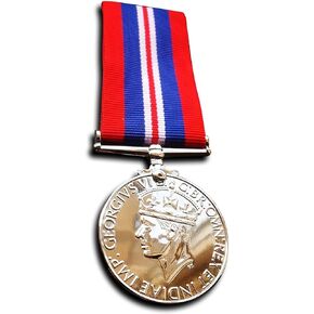 Military Medal War Medal 1939–1945 Military Campaign Medal - Armed Forces & Merchant Navy Repro