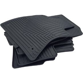 Fits 2017-2024 Nissan Armada / 2017-2024 Infiniti QX80 Floor Mats Front & 2nd & 3 Row Liner Set 3D Custom Fit All-Weather Full Set Liners, Black (Bucket seat Models)