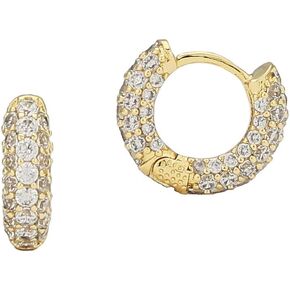 Gold Huggie Earrings - Small Hoop Earrings - Gold Hoop Earrings for Women - Gold Hoops - Diamond Earrings - Huggie Hoop Earrings