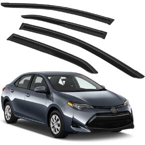 واقيات النافذة SCITOO حاجب النافذة الخارجي حاجب المطر متوافق مع 2014-2019 لسيارة Toyota for Corolla مجموعة 4 قطع