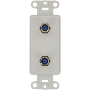 Leviton 40682-A CATV Video Decora Insert Flush Mount Jack, Almond