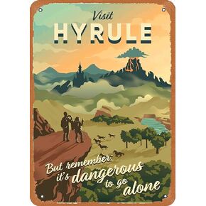muecddoa Tin Sign Vintage Legend Of Zelda Hyrule Travel Posters Video Game Poster Canvas Poster Mural Art Poster Home Decoration Player Room Decoration Wall Decor Decorations Art Poster Gift Metal in Saudi Arabia
