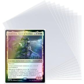 Oversize Card Sleeves 3.6 inch x 5.1 inch (91 mm x 130 mm), Fit for MTG Plane Chase Cards, Dr. Who Commander Deck, Large Card Sleeves