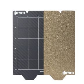 FYSETC 3D Printer Voron0.2 Pro Build Plate Replacement Only, 120mm/4.7inch Double-Sided Build Plate-Textured PEI+PET-CF Sheet, NO Sticker Base, Removable PEI Sheet Bed for VoronV0 V0.1