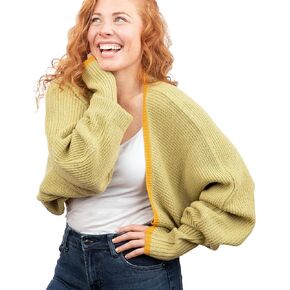 LEFF 360 Women Cardigan - Long Sleeve Sweater - Loose Warm Knit Sweaters - Open Front or Back - Arm Warmer - Knitwear