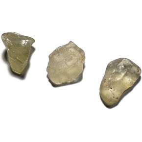 1pc Libyan Desert Glass Gold Tektite 2.75-4.25 Grams Extremely Rare A-Grade Translucent Natural Specimen Found in Only One Location in The World in Saudi Arabia