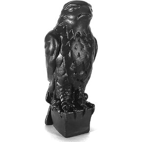 The Maltese Falcon Statue Prop Secret Compartment or Gold Edition!1941 Maltese Falcon Statue Replica,Handmade for Home Decor,Personalise Figurine for Office Desktop Decor,15cm (Black) (Y-88)