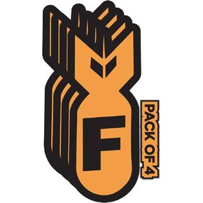 – F Bomb Funny Sticker -Vinyl Decal for Window– Waterproof Sticker for Truck – Indoor Outdoor Use for Car - Decal for Waterbottle, Laptop, SUV, Wall and Door - 4 Pack 3 inches-Imp 64