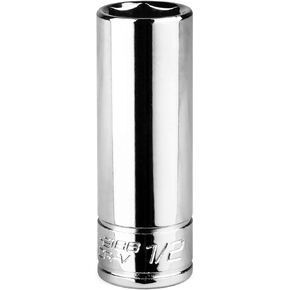 Capri Tools 11/32-Inch Deep Socket, 1/4-Inch Drive, 6-Point, SAE