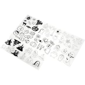 Germer Heat Shrink Sheets, Widely Used 8Pcs Shrinky Dink Sheets Halloween Style for Jewelry, Shrink Art Kit Shrinky Art Heat Shrink Plastic Sheets for Kids Craft Christmas Ornaments
