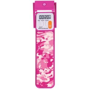 Mark-My-Time 3D Pink Camouflage Digital Bookmark with Reading Light