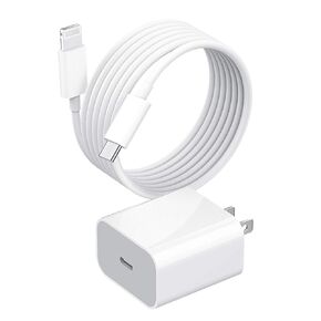 zoyuzan USB C Fast PD Wall Charger Block with 5ft Lightning Cable 20w Power Charging Adapte MFi Certified Quick Box for Ipad ARI iPhone 11 12 PRO MAX Mini XS XR SE2 8Plus Cord Type Plug