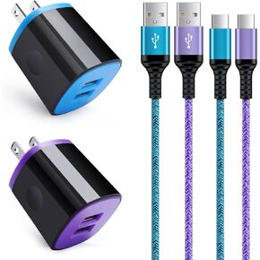 C Charger Cable Fast Charging Phone Charger C Type Wall Charger Box USB C Android Cord for Samsung Galaxy S23 S22+,S21 FE,S22 Ultra,A13 A53 S20,Z Fold 3,Z Flip 4 3,A33 A72,LG Stylo 6 5 K92 K51 K62 K52