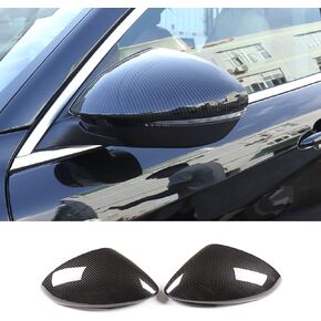 LLKUANG Car Rearview Mirror Cap Decoration Cover Compatible with Alfa Romeo Stelvio 2017-2024 Exterior Rearview Mirror Cover Cap (carbon fiber)