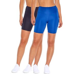 Bally Total Fitness Women's High Rise 7" Bike Short-2 Pack