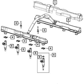 Mopar Fuel Injector 5037479AD