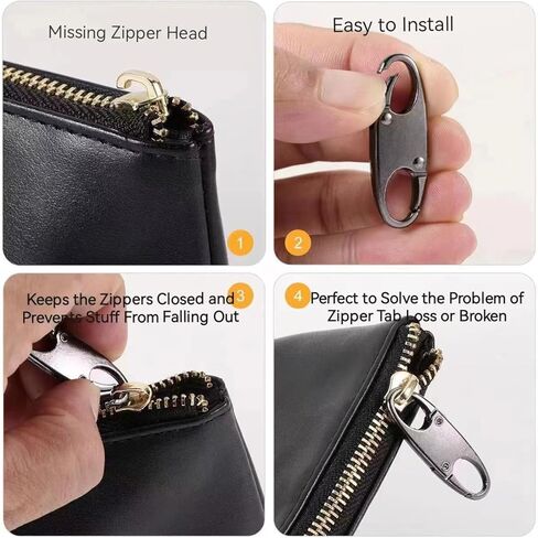 WFULING-6pcs السحابات السحابات مكافحة سرقة الردع العالمي سستة سحب استبدال مفتاح قلادة الملحقات حقيبة الظهر حقيبة يد سلسلة المفاتيح شنقا حبل in Saudi Arabia