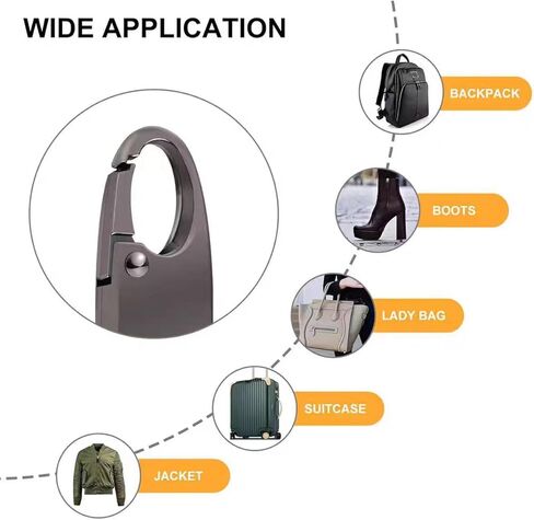 WFULING-6pcs السحابات السحابات مكافحة سرقة الردع العالمي سستة سحب استبدال مفتاح قلادة الملحقات حقيبة الظهر حقيبة يد سلسلة المفاتيح شنقا حبل in Saudi Arabia