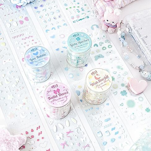 4 لفات أرنب القط الأذن PET الشريط الكرتون لطيف اشي ملصقات الشريط مجموعة كوريا اشي الشريط Kpop اشي أشرطة الزخرفية اخفاء الشريط واسعة اشي الشريط الزخرفية الشريط للحرف اليومية سكرابوكينغ المورد in Kuwait