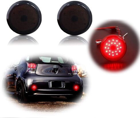 GTINTHEBOX Smoked Lens Led Rear Bumper Reflector Tail Brake Stop Light Lamp Compatible with Scion iQ xB Sienna Corolla in Saudi Arabia