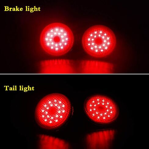 GTINTHEBOX Smoked Lens Led Rear Bumper Reflector Tail Brake Stop Light Lamp Compatible with Scion iQ xB Sienna Corolla in Saudi Arabia