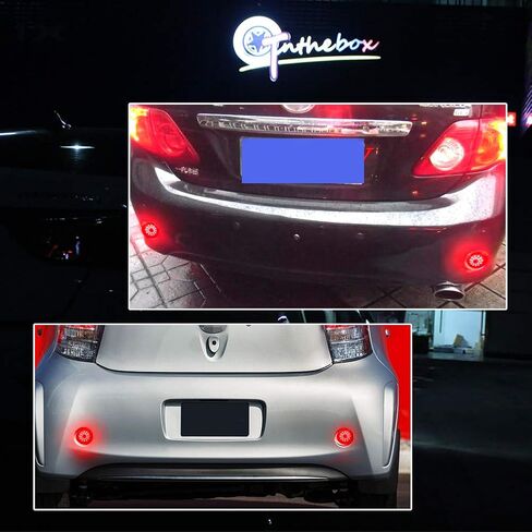 GTINTHEBOX Smoked Lens Led Rear Bumper Reflector Tail Brake Stop Light Lamp Compatible with Scion iQ xB Sienna Corolla in Saudi Arabia