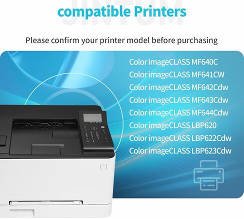 JINTUM 054H Toner Cartridge Compatible Replacement for Canon 054 054H Toner Cartridge Set for Canon Color imageCLASS MF642Cdw MF644Cdw LBP622Cdw LBP623Cdw Printers ( 4-Pack) in Kuwait