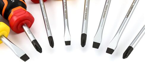 فانكويش طقم مفك مغناطيسي مكون من 8 قطع، 4 فتحات و4 أطراف فيليبس، مجموعة أدوات للمنزل 2153 in Kuwait