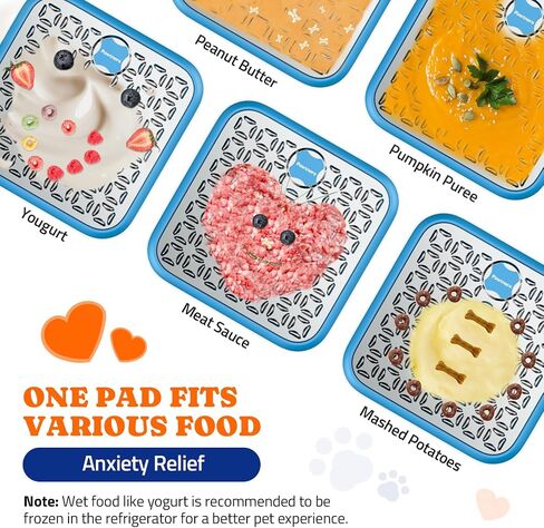 Stainless Steel Lick Mat for Dogs and Cats: Large Licking Mat for Small Large Dogs, Pet Lick Pad for Crate Boredom & Anxiety Reduce, Slow Feeding, Cat Slow Feeder Mat with Spatula, Scrubbing Brush in Kuwait