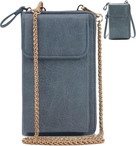 PORT&LOTUS Small Crossbody Bags for Women Cell Phone Purse Wallet Women's Handbags with 2 Strap(Chain Strap+PU Leather Strap) in Saudi Arabia