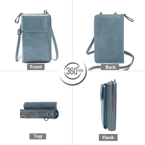 PORT&LOTUS Small Crossbody Bags for Women Cell Phone Purse Wallet Women's Handbags with 2 Strap(Chain Strap+PU Leather Strap) in Saudi Arabia