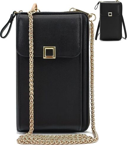 PORT&LOTUS Small Crossbody Bags for Women Cell Phone Purse Wallet Women's Handbags with 2 Strap(Chain Strap+PU Leather Strap) in Saudi Arabia