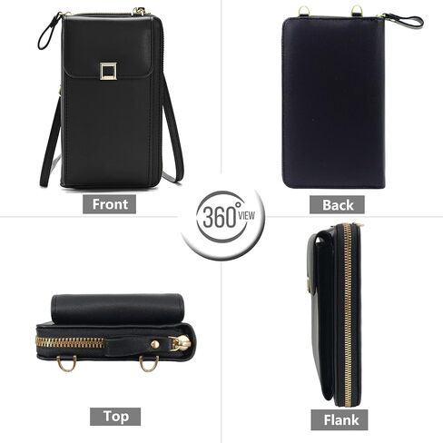 PORT&LOTUS Small Crossbody Bags for Women Cell Phone Purse Wallet Women's Handbags with 2 Strap(Chain Strap+PU Leather Strap) in Saudi Arabia