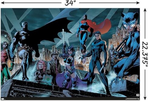 Trends International DC Comics - باتمان - ملصق حائط Skyline in Saudi Arabia