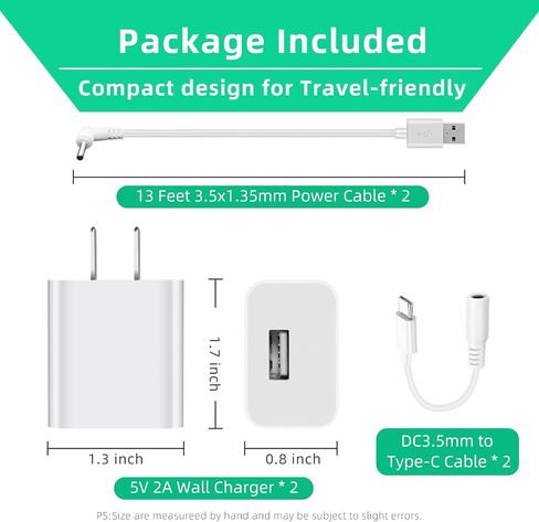3 Pack Power Adapter Plug Charger for Ring Stick Up Cam Plug-in Camera & Ring Pan Tilt Stick Up,Ring Spotlight Cam, Ring Spotlight Cam Pro/Spotlight Plus Camera Charging Cord Cable 13.2ft White in Saudi Arabia
