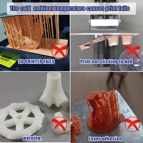 Mini Heater for 3D Resin Printer, AUERVO Lightweight 3D Printer Thermostat Temperature Controller Heating Cooling Temp Control for LCD DLP 3D Printer in Saudi Arabia