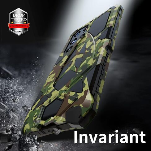 for Samsung Galaxy S24 Ultra case 2024 Metal Hard Armor Phone Case Cover Case para Screw(with Soft Screen Protector) Heavy Duty Rugged Military Grade Black Red in Saudi Arabia
