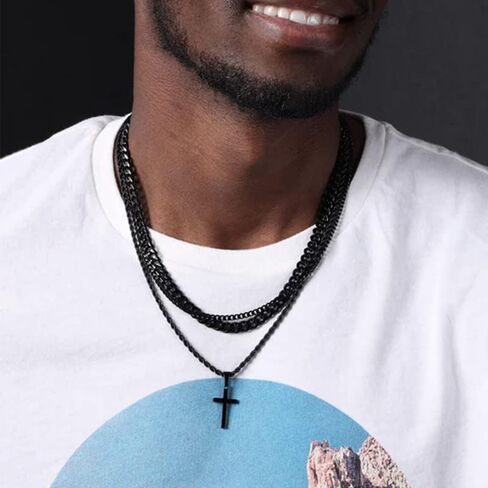 ChainsHouse 9mm 20" سلسلة الكوبية قلادة الرجال سوار 19cm in Kuwait