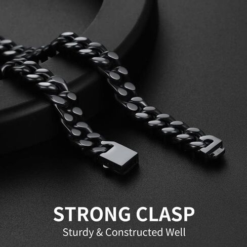 ChainsHouse 9mm 20" سلسلة الكوبية قلادة الرجال سوار 19cm in Kuwait