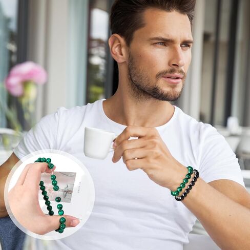 ONESING 2-12 Pcs Chakra Bracelets for Women Rock 7 Chakras Crystals and Healing Stones Bracelets 8mm Crystal Bracelets Yoga Beaded Bracelets for Women Men Essential Oil Diffuser in Kuwait