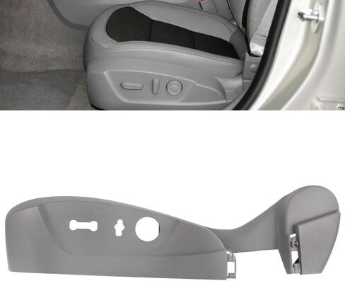 Seat Switch Bezel Trim Panel Compatible with Chevrolet Malibu 2013-2016 Replaces 22753131 Left Driver Side Black in Saudi Arabia