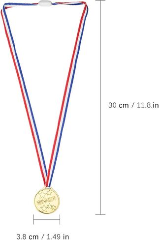 Children's Gold Plastic Winner Medals Kids， Golden Winner Awards Medals，Competition, Talent Show, Spelling Bee, Gymnastic Birthday Party Favors in Saudi Arabia