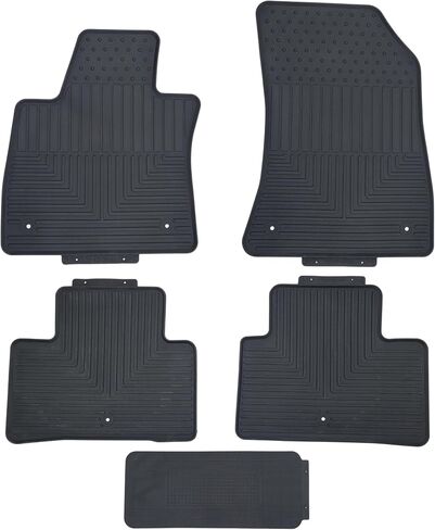 Fits 2017-2024 Nissan Armada / 2017-2024 Infiniti QX80 Floor Mats Front & 2nd & 3 Row Liner Set 3D Custom Fit All-Weather Full Set Liners, Black (Bucket seat Models) in Saudi Arabia