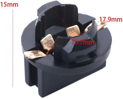 10 PCS Twist Lock Socket, T10 Light Socket Instrument Panel Socket Wedge Bulb Plug Dash Light Bulb Base Lock Dashboard Bulb Base in Saudi Arabia