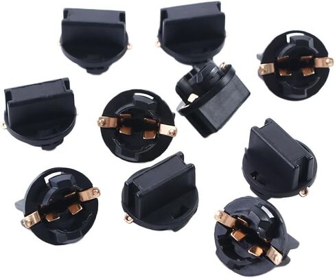 10 PCS Twist Lock Socket, T10 Light Socket Instrument Panel Socket Wedge Bulb Plug Dash Light Bulb Base Lock Dashboard Bulb Base in Saudi Arabia