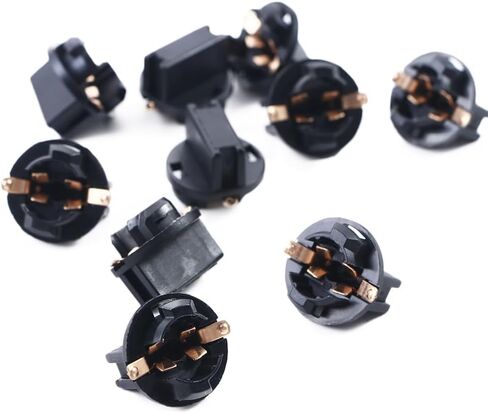 10 PCS Twist Lock Socket, T10 Light Socket Instrument Panel Socket Wedge Bulb Plug Dash Light Bulb Base Lock Dashboard Bulb Base in Saudi Arabia