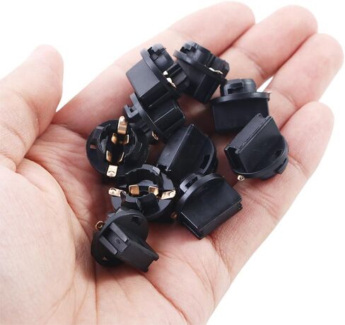 10 PCS Twist Lock Socket, T10 Light Socket Instrument Panel Socket Wedge Bulb Plug Dash Light Bulb Base Lock Dashboard Bulb Base in Saudi Arabia