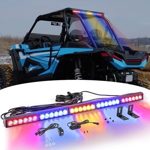 Wsays 30" LED Rear Chase Strobe Light Bar Multi-Function Offroad Light Bar w/Brake Reverse Cargo Turn Signal Light Compatible with UTV ATV Polaris RZR Maverick X3 KRX1000 Talon Yxz Wildcat in Saudi Arabia