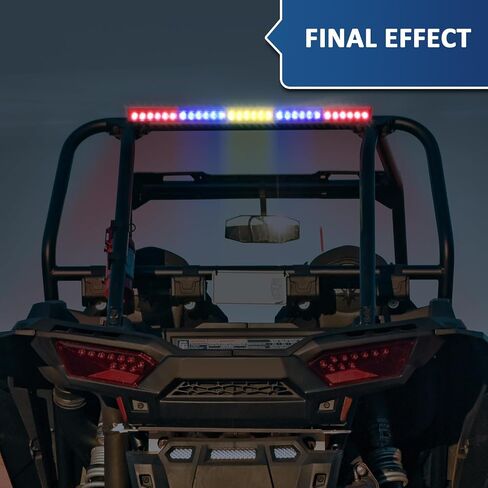 Wsays 30" LED Rear Chase Strobe Light Bar Multi-Function Offroad Light Bar w/Brake Reverse Cargo Turn Signal Light Compatible with UTV ATV Polaris RZR Maverick X3 KRX1000 Talon Yxz Wildcat in Saudi Arabia