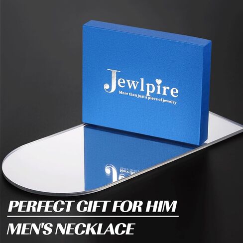 Jewlpire 16-26 Inch Silver Tone/14K Gold Plated Stainless Steel Necklace 4mm Cuban Link Chain for Men Boys Women, Sturdy & Cool Mens Chain Necklace Jewelry Gifts for Men in Kuwait